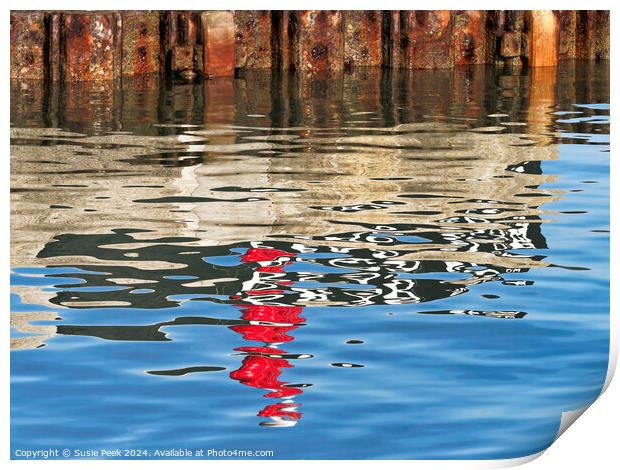 Harbour Reflections Print by Susie Peek