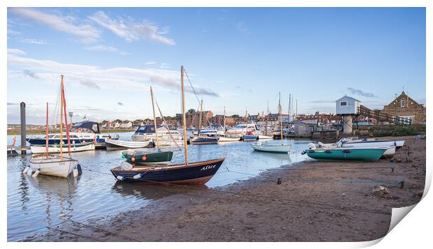 Boats on the shore at Wells next the Sea Print by Jason Wells