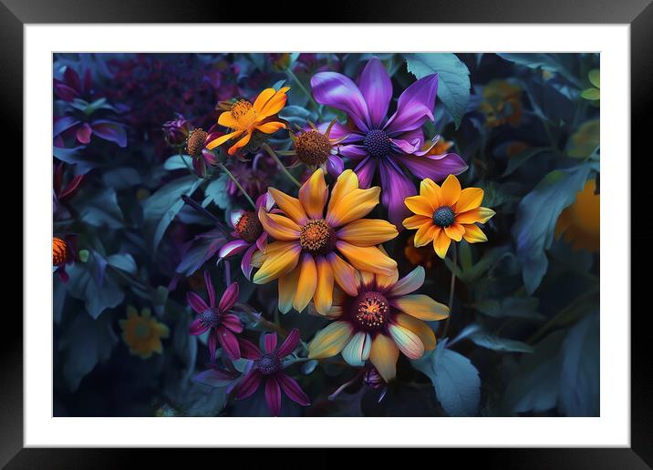 Flowers Framed Mounted Print by Picture Wizard