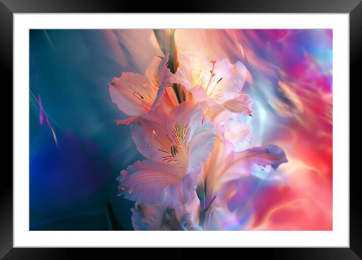 Lily Abstract Framed Mounted Print by Picture Wizard