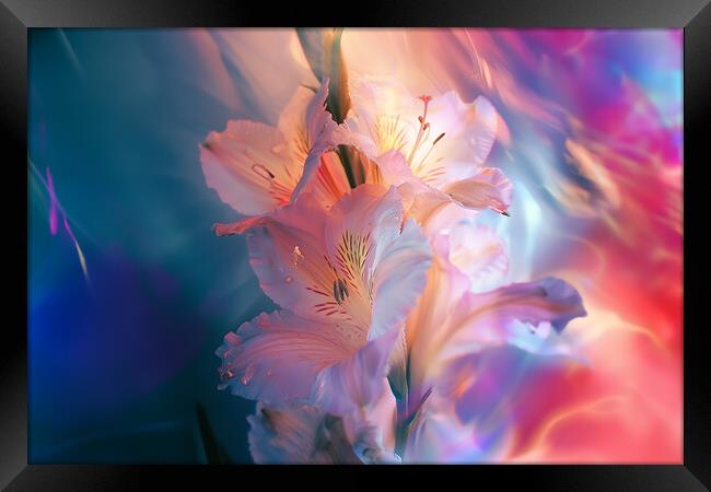 Lily Abstract Framed Print by Picture Wizard