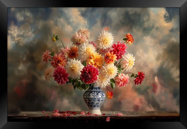 A vase of flowers Framed Print by Picture Wizard