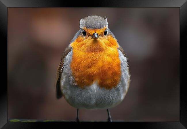 Robin Framed Print by Picture Wizard