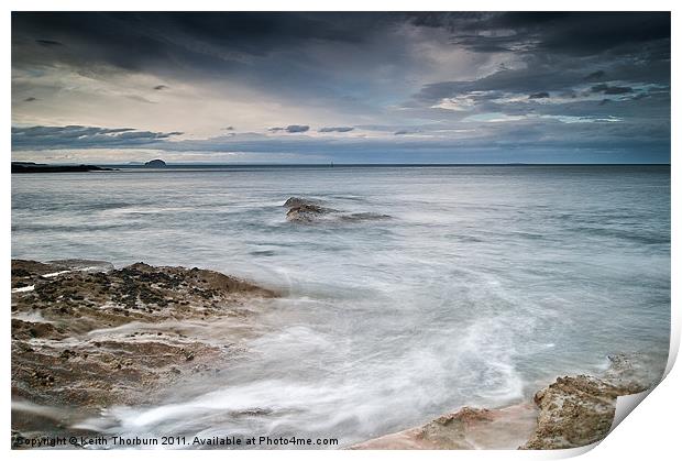 Dunbar with Bass Rock View Print by Keith Thorburn EFIAP/b
