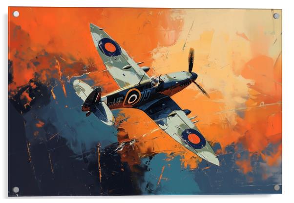 Spitfire Art Acrylic by Picture Wizard