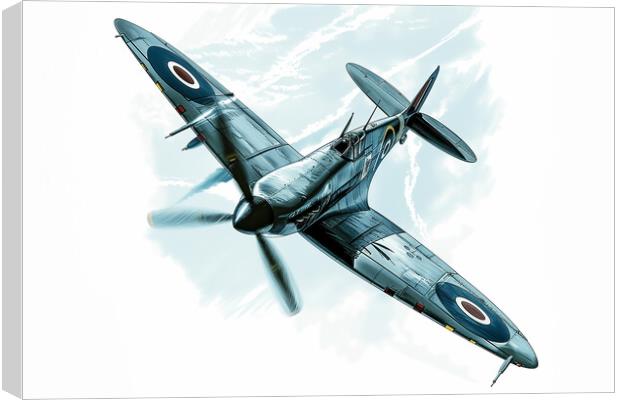 Spitfire Art Canvas Print by Picture Wizard