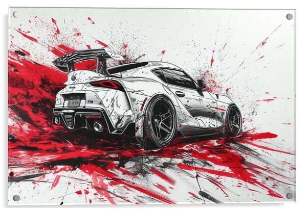 Toyota Supra Acrylic by Picture Wizard
