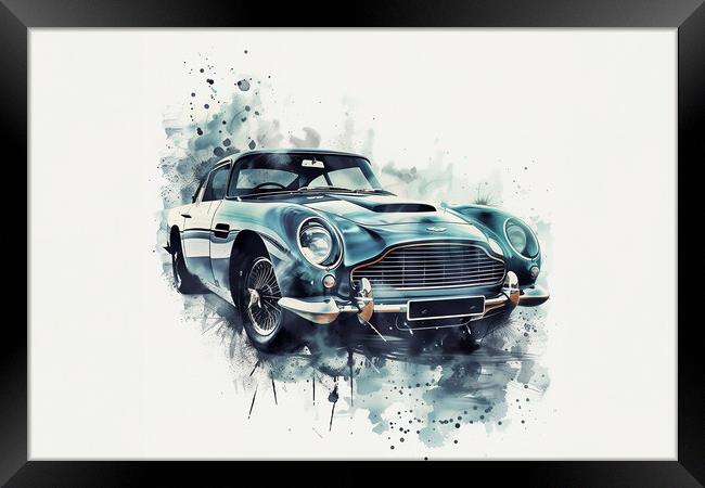 Aston Martin DB5 Framed Print by Picture Wizard