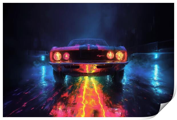 Dodge Charger Art Print by Picture Wizard