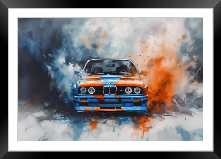 BMW Car art Framed Mounted Print by Picture Wizard
