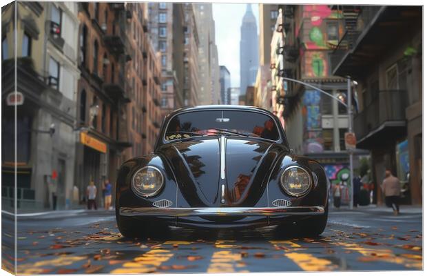 Volkswagen Beetle Canvas Print by Picture Wizard