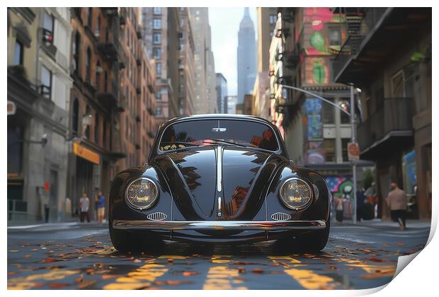 Volkswagen Beetle Print by Picture Wizard