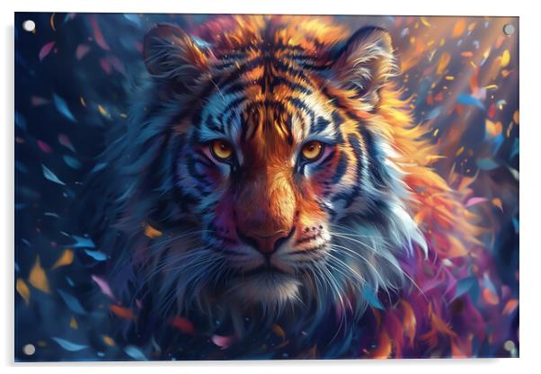 Abstract Tiger Acrylic by Picture Wizard