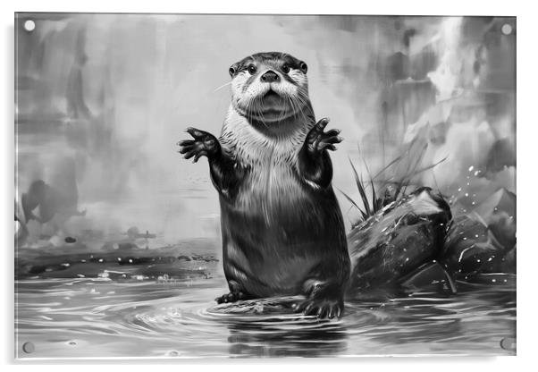 Otter says what Acrylic by Picture Wizard