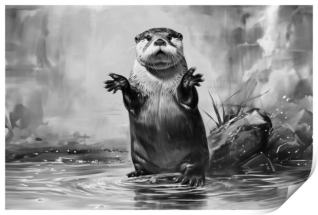 Otter says what Print by Picture Wizard