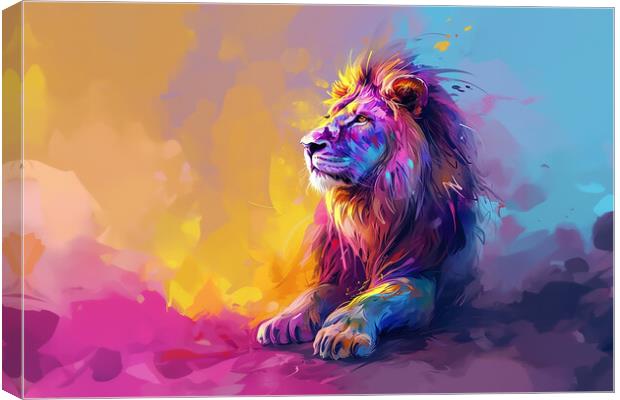 Abstract Lion  Canvas Print by Picture Wizard