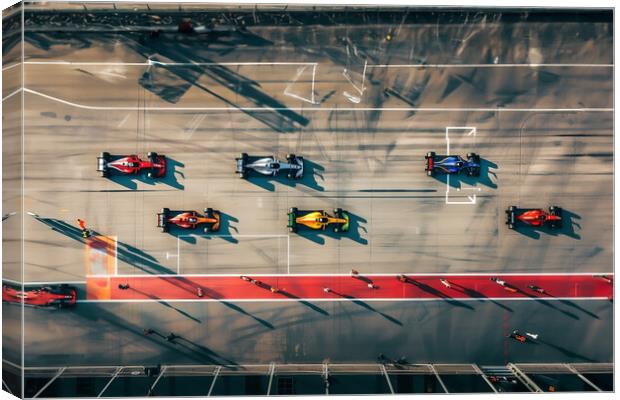 Formula One Racing Canvas Print by Picture Wizard