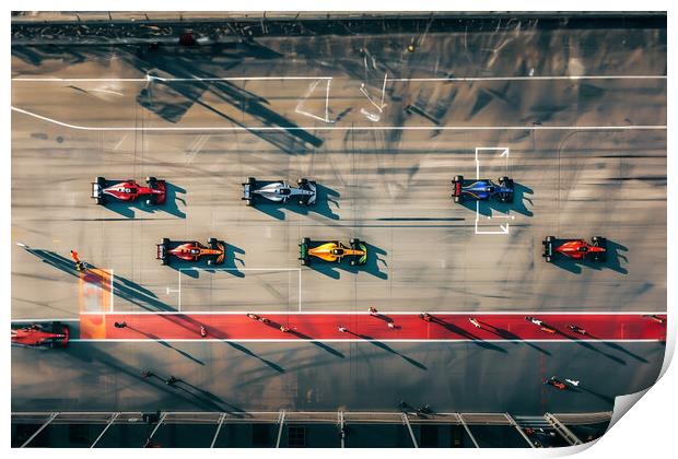 Formula One Racing Print by Picture Wizard
