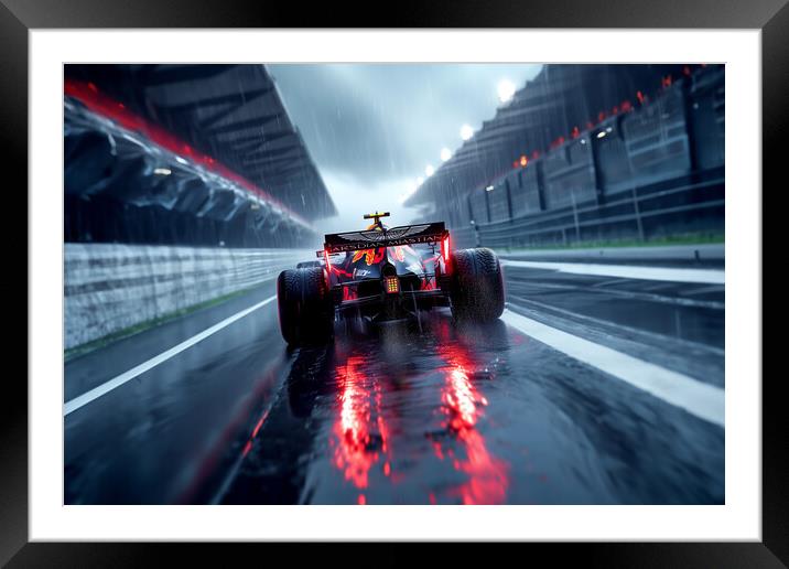 F1 Race Car Framed Mounted Print by Picture Wizard