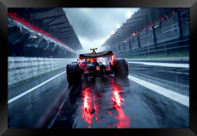 F1 Race Car Framed Print by Picture Wizard
