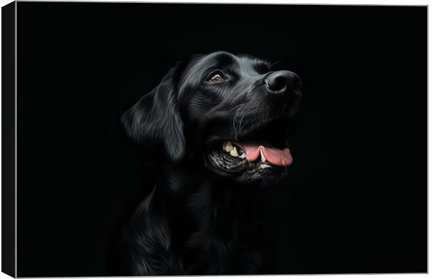 Black Labrador Canvas Print by Picture Wizard