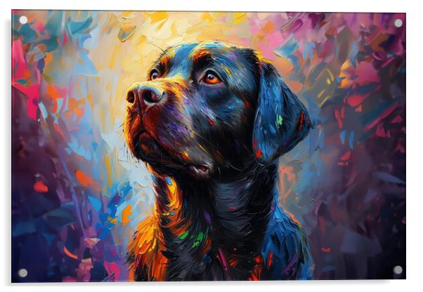 Abstract Labrador Acrylic by Picture Wizard
