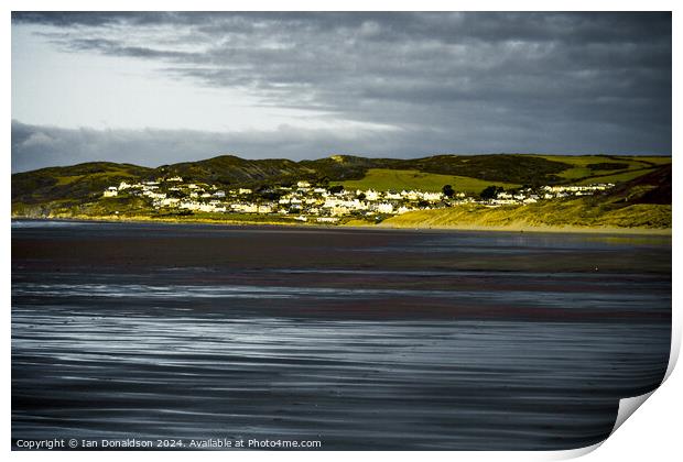 Woolacombe View Print by Ian Donaldson