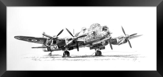 Albert Capstaff Pencil Sketch 4 Framed Print by Airborne Images