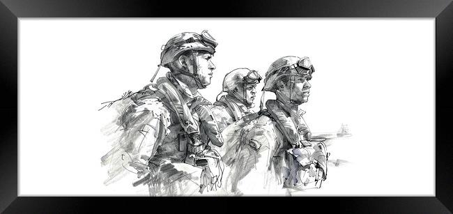 Albert Capstaff Pencil Sketch 7 Framed Print by Airborne Images