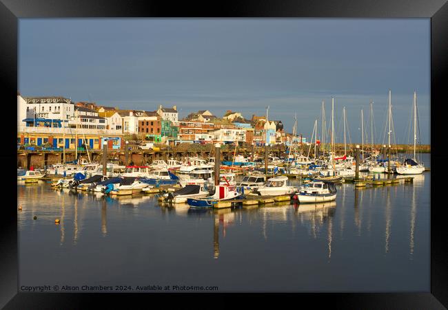 Bridlington Harbour  Framed Print by Alison Chambers