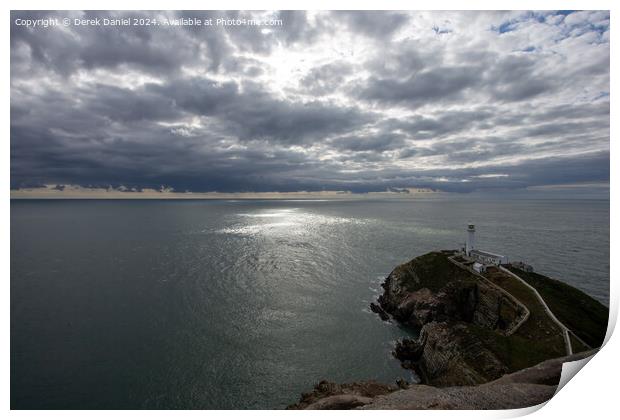 South Stack Lighthouse, Anglesey Print by Derek Daniel