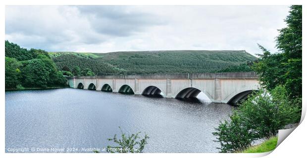 Ladybower Road Bridge Print by Diana Mower