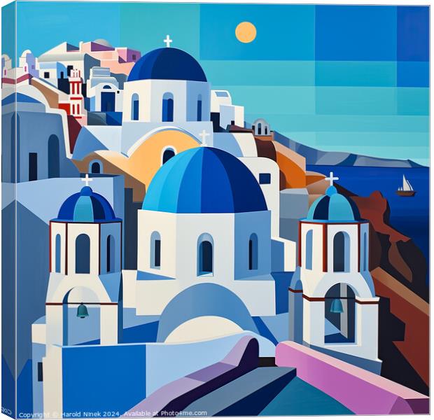 Aegean Dreams Canvas Print by Harold Ninek