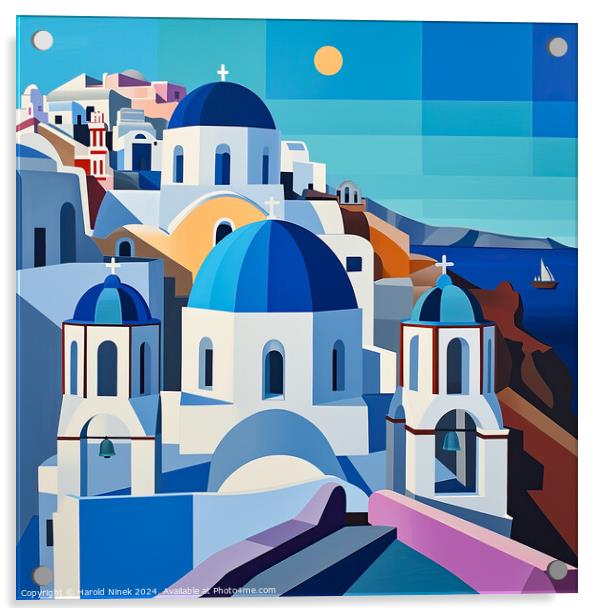 Aegean Dreams Acrylic by Harold Ninek