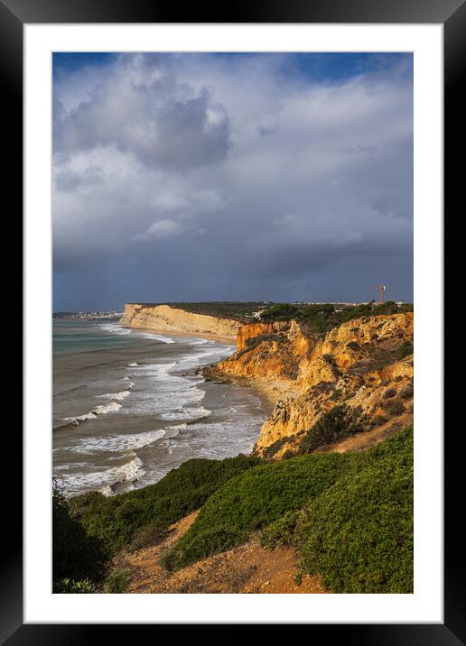 Algarve Coastline In Lagos, Portugal Framed Mounted Print by Artur Bogacki