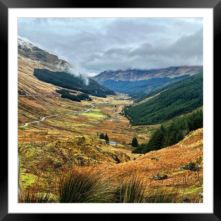 Mountain Scotland Framed Mounted Print by David Bennett
