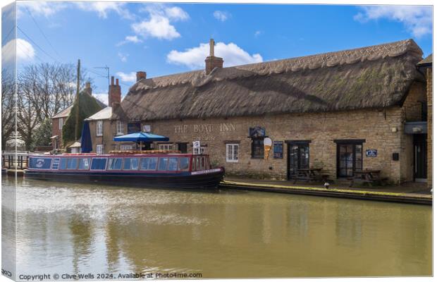 The Boat Inn Canvas Print by Clive Wells