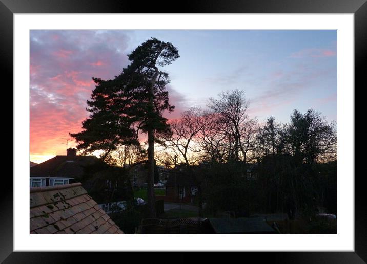 Radiant Sunset Framed Mounted Print by Peter Hodgson