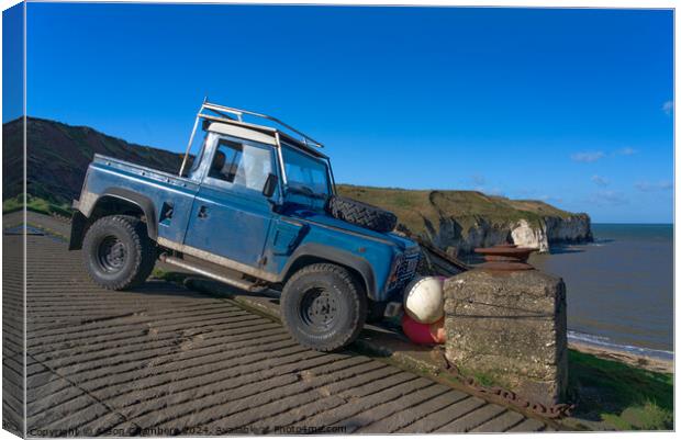 Land Rover Defender Canvas Print by Alison Chambers
