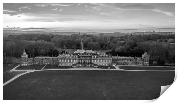 Wentworth Woodhouse Print by Apollo Aerial Photography