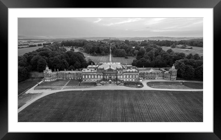 Wentworth Woodhouse Rotherham Framed Mounted Print by Apollo Aerial Photography