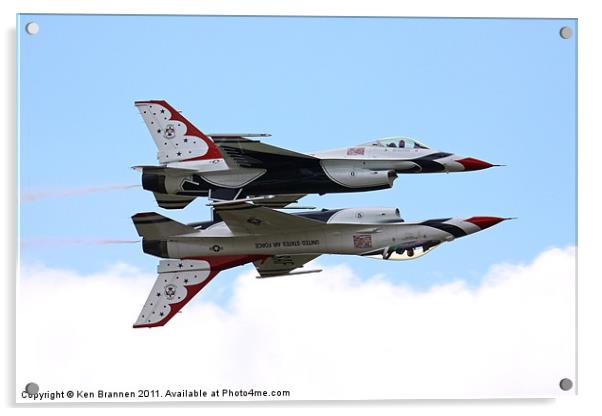 USAF Thunderbirds Acrylic by Oxon Images