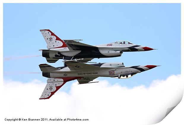 USAF Thunderbirds Print by Oxon Images