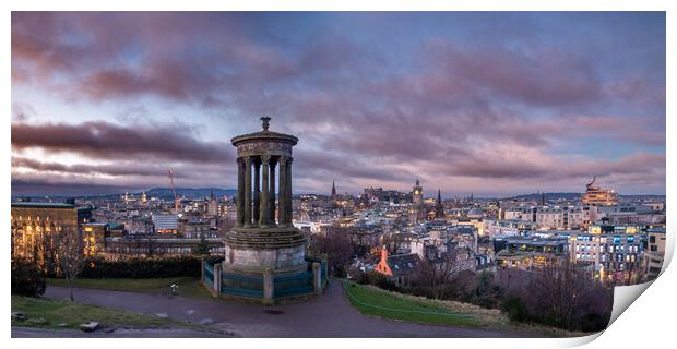 Edinburgh Dawn Print by Apollo Aerial Photography