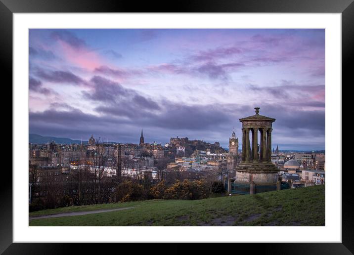 Edinburgh Morning Light Framed Mounted Print by Apollo Aerial Photography
