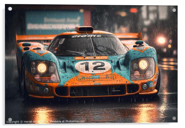 Le Mans Acrylic by Harold Ninek