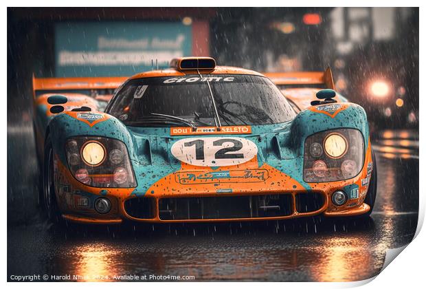 Le Mans Print by Harold Ninek