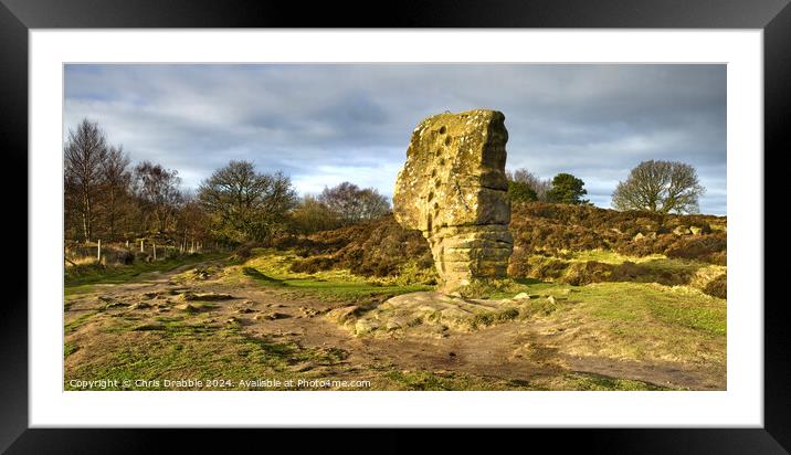 Cork Stone Framed Mounted Print by Chris Drabble
