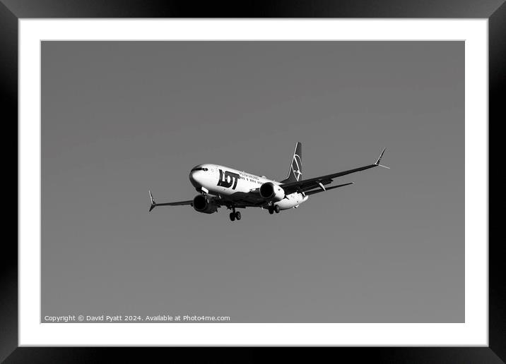 Lot Polish Airlines Boeing 737 Framed Mounted Print by David Pyatt