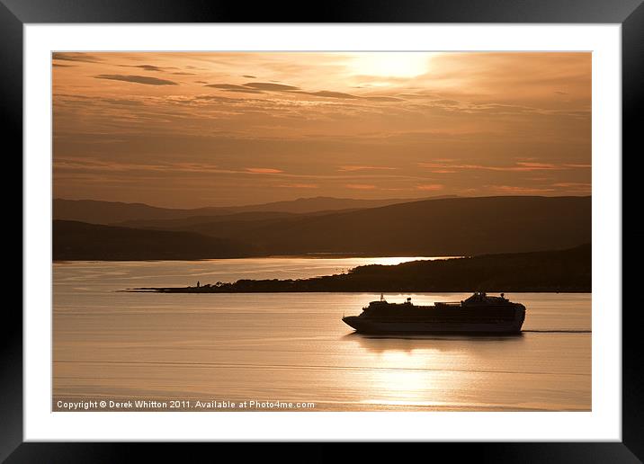 Cruising the Clyde Framed Mounted Print by Derek Whitton
